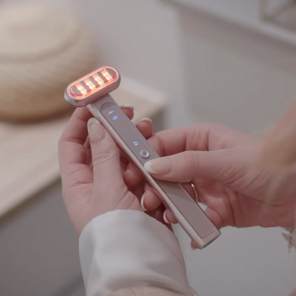 heilys FaceWand – Hochmoderne Gesichtsmassage mit 630nm Rotlicht-Technologie